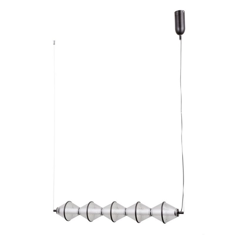 Lampa wisząca Italux FUENTE czarna matowa 5 x LED 25W 1576lm wym:120x89x13cm IP20 -1 szt.