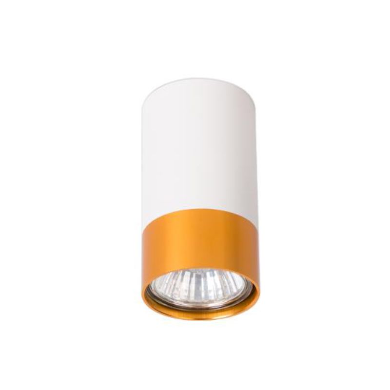 Oprawa natynkowa GU10, DPM, biało-złota, 1szt