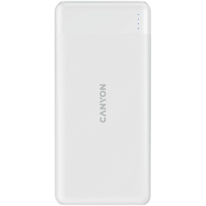 Powerbank Canyon PB-109 10000 mAh PD 20W QC 3.0 biały, 1 szt.