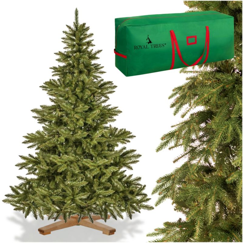 Świerk himalajski, choinka sztuczna premium PE Springos 210 cm drzewko świąteczne jak żywe 1 szt.