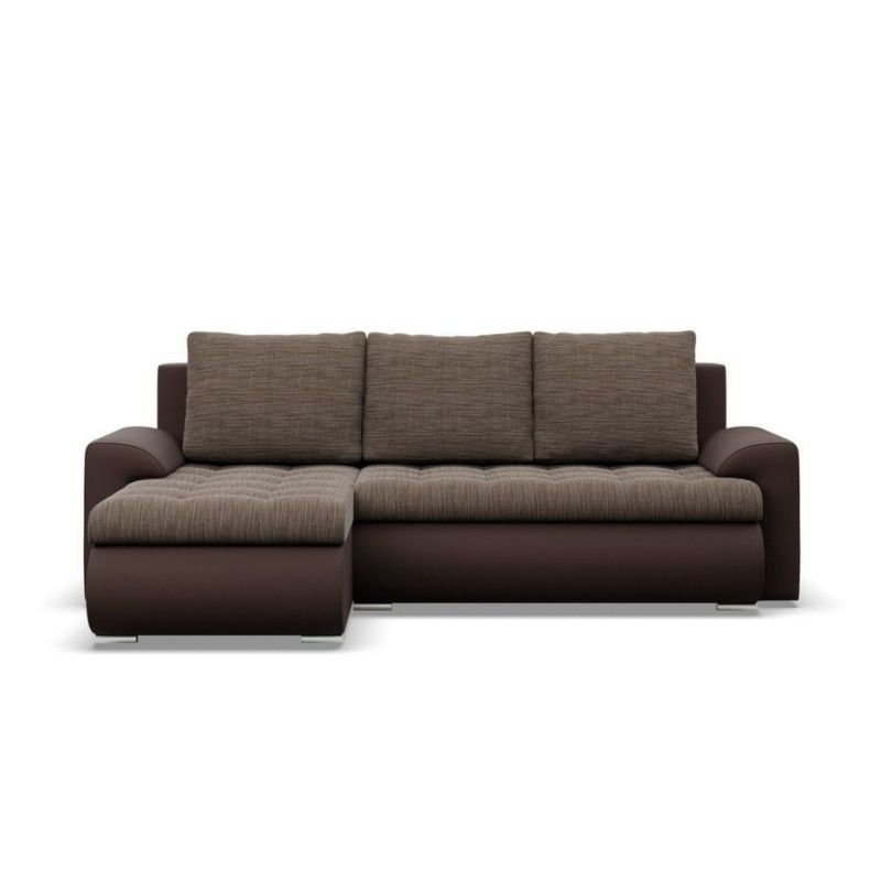 Narożnik TYLETEGOTU rozkładany lewy BOSCO plecionka ekoskóra brązowy 1 szt