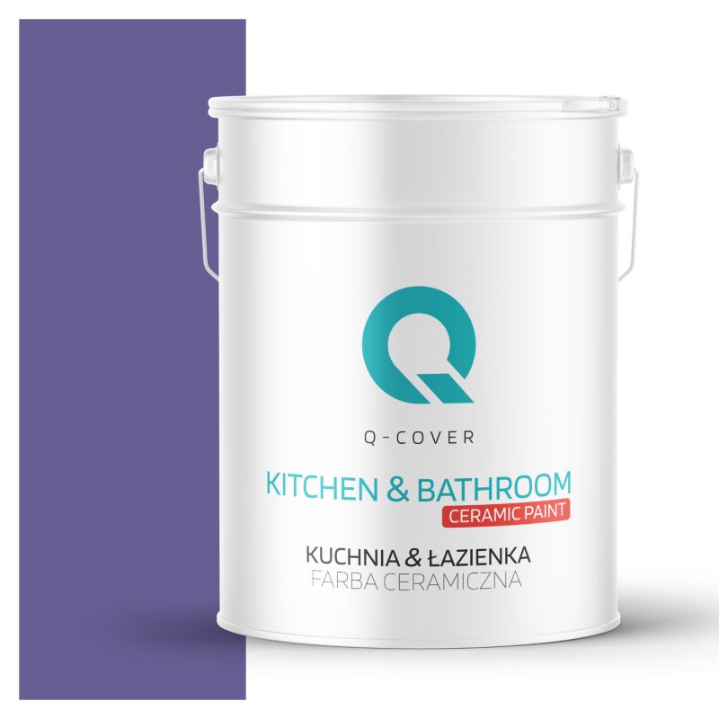 Farba Ceramiczna Kuchnia & Łazienka Q-Cover Fioletowy ciemny H2613 Głęboki Mat 10L