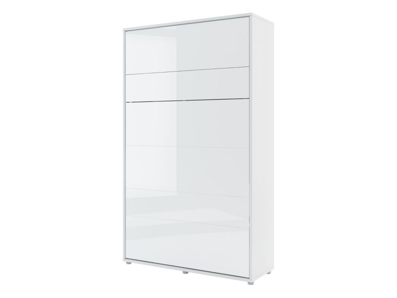 Półkotapczan Bed-Concept BC-02 120x200 z oświetleniem LED biały/biały połysk 1 szt.