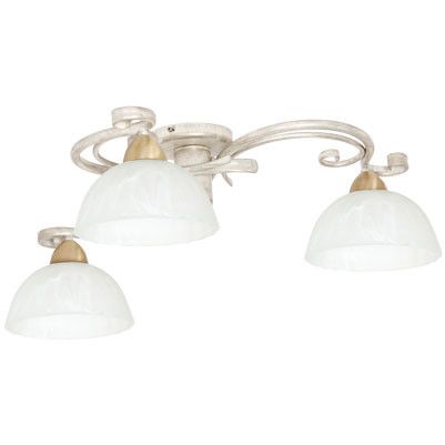 Lampa sufitowa wisząca Luminex Aurora kremowy mat-złota patyna-biała wym: 26 x 78 x 78 cm 3xE27 x 15W 1 szt.