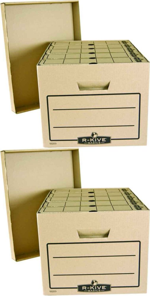 2x Pudło archiwizacyjne zbiorcze Fellowes R-kive Basic, 340x450x275mm, do 5 pudeł 80mm, brązowy