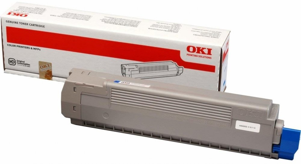 Toner Oki (44643003), 7300 stron, cyan (błękitny)