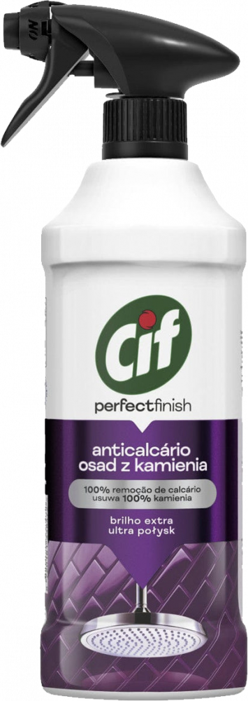 Płyn do usuwania kamienia z łazienki Cif Perfect Finish, z rozpylaczem, 435ml