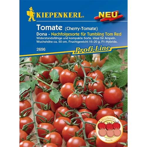 1 szt, Cherry-Tomate Dona, F1 - Samen: Ilość w opakowaniu: 1 Stück