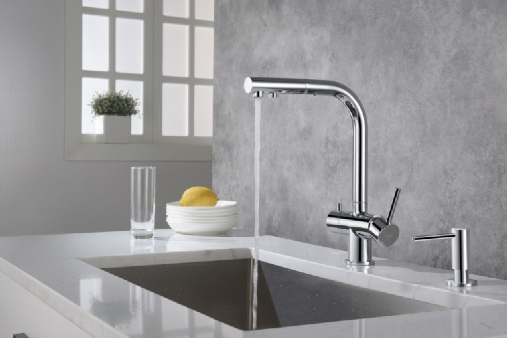 Blue Water Alfa dozownik do płynów 320 ml chrom