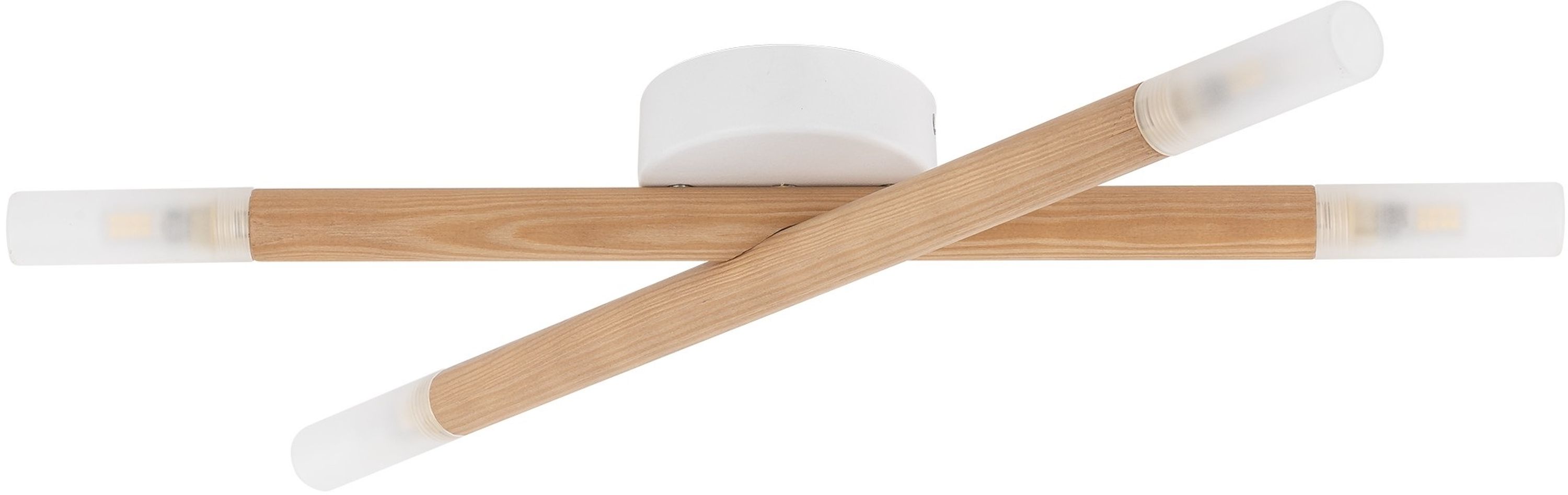 TK Lighting Noble kinkiet 4x6W drewno/biały 4524