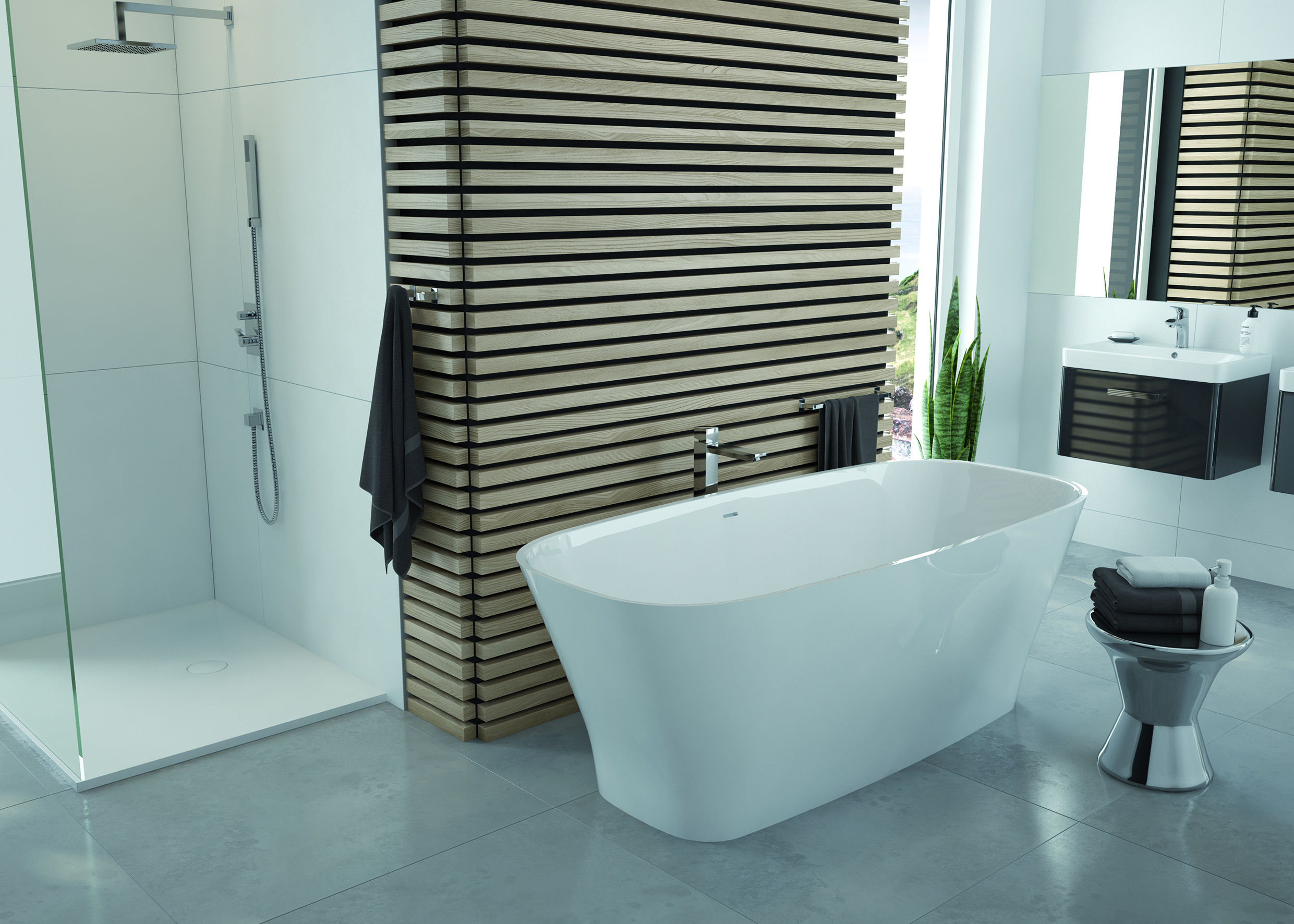 Sanplast Natur Mineral WOW-M/NATUR wanna wolnostojąca 170x75 cm owalna biała 642-420-1150-01-000