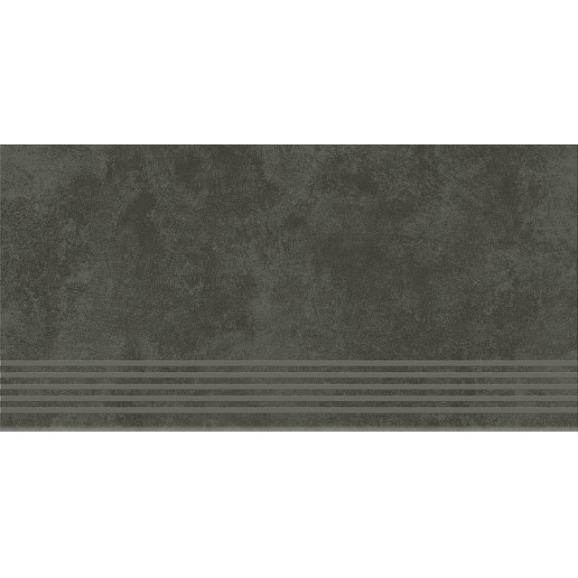 Gres szkliwiony stopnica ARES graphite mat 29,8x59,8 gat. I