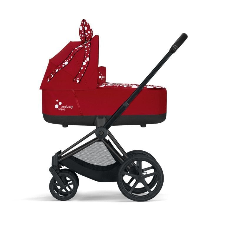 Cybex, Priam 2.0 Fashion Collection - wózek głęboko-spacerowy -Cybex by Jeremy Scott Petticoat-Chrome z czarną rączką