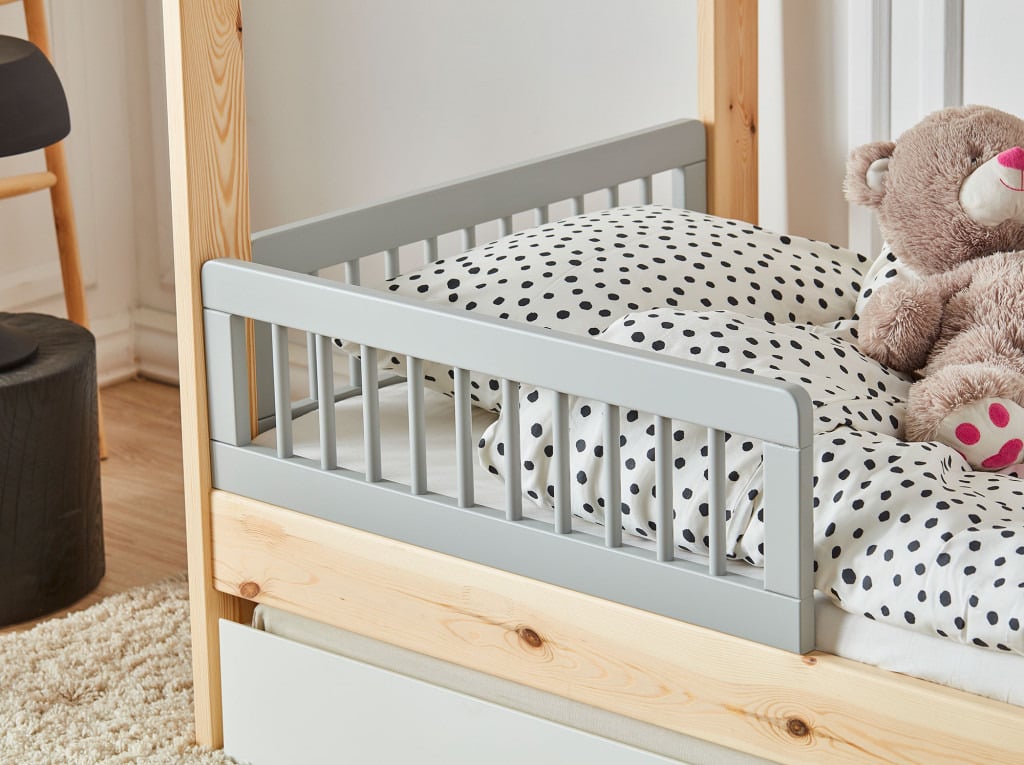 Pinio - barierka do łóżka 200x90 (2 szt.) -Szary Basic