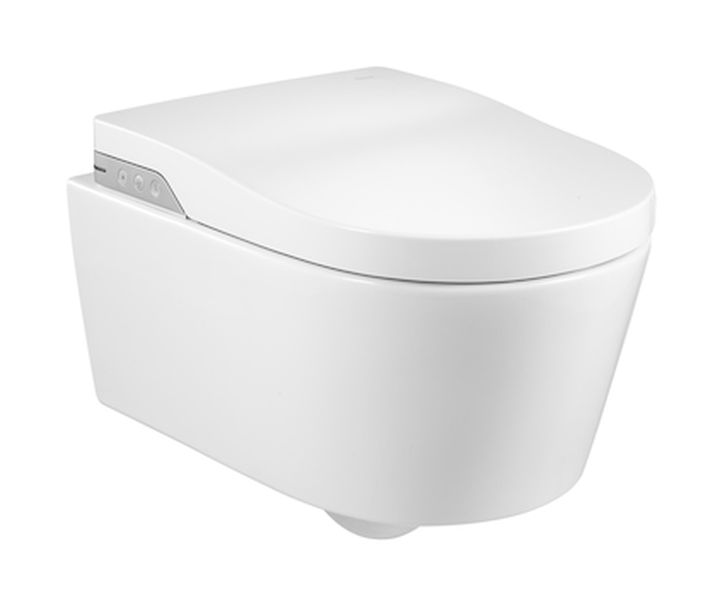 Darmowa Dostawa - Toaleta myjąca wisząca bez kołnierza biała Roca Inspira A803060001