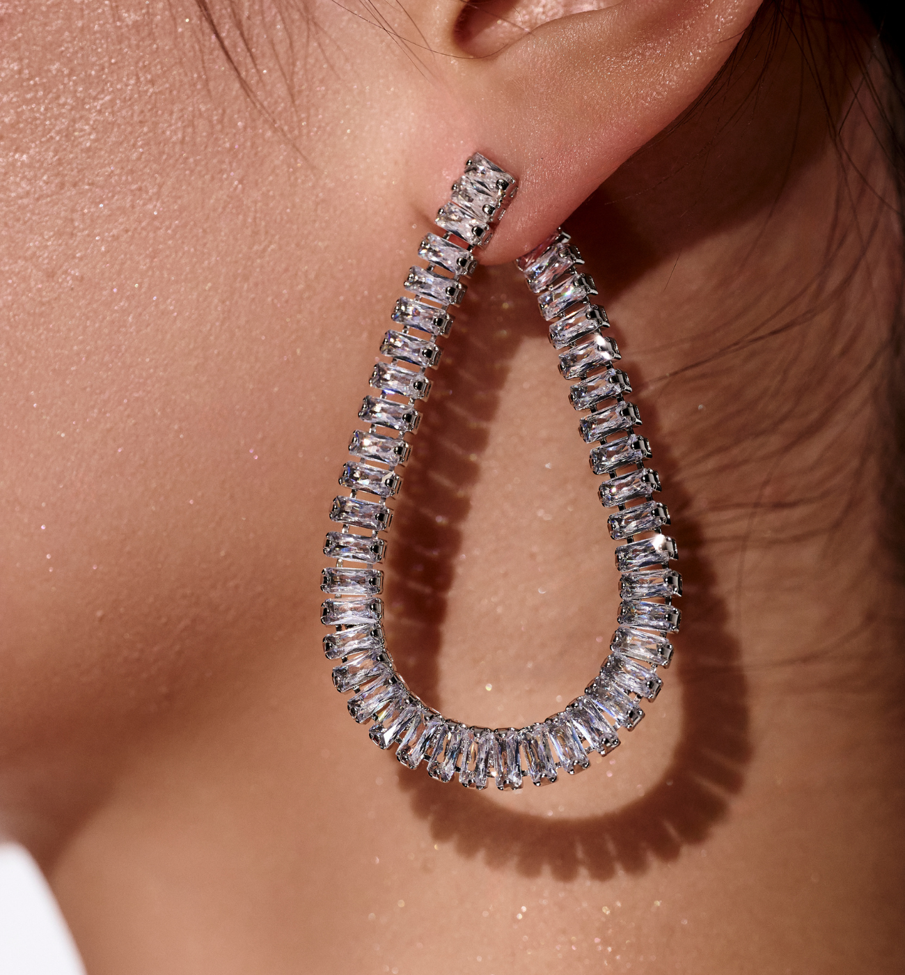 Kolczyki srebrne z kryształkami Samantha - By Dziubeka