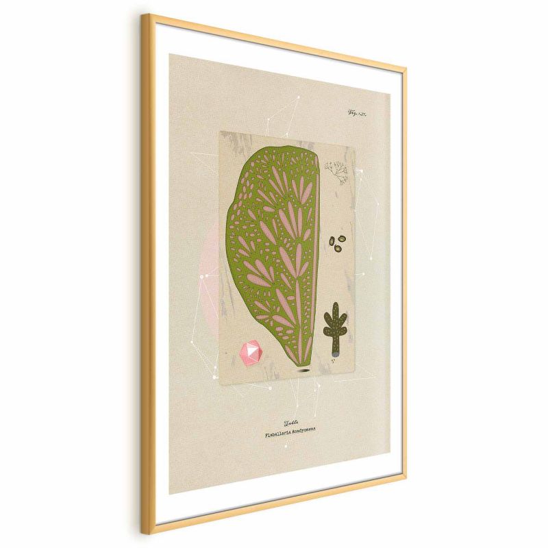 Plakat Artgeist Abstrakcyjne drzewo 29,7x42 cm z ramą złotą 1 szt