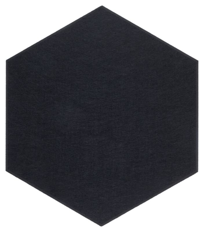 Panel filcowy ścienny dekoracyjny Multidecor Felly 40 x 46 cm 9 mm heksagon gładki czarny 2szt.