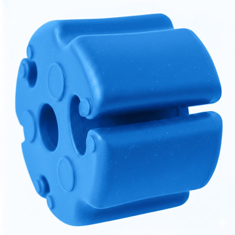 Spinka READY Do Wędki Silikonowa Elastyczna Paski Do Spinania Uchwyt Zabezpieczający Niebieska 8 szt.