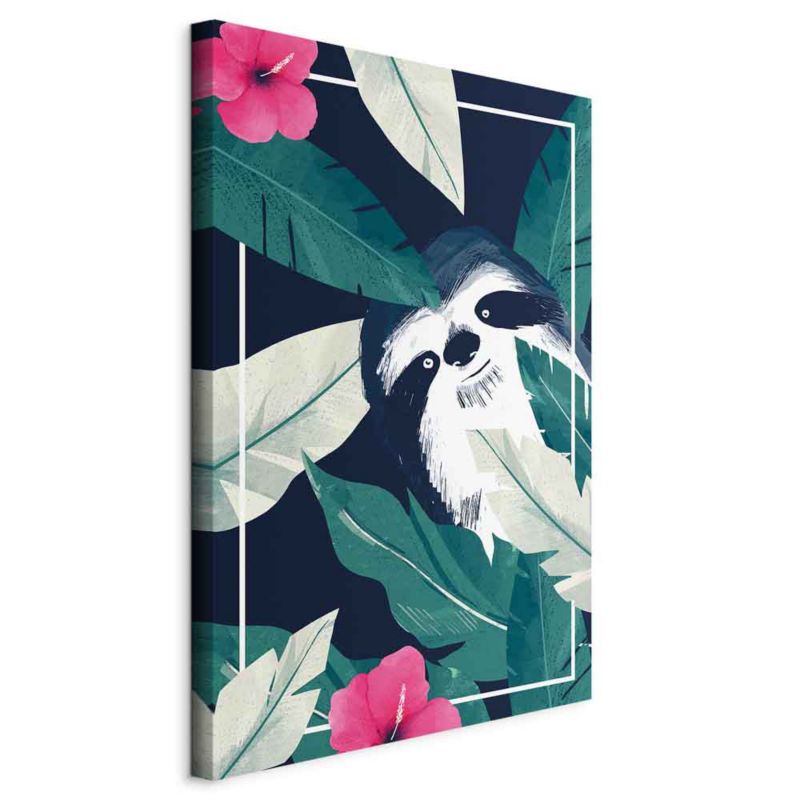 Obraz Artgeist Leniwiec w tropikach 40 x 60 cm płótno włoskie 1 szt