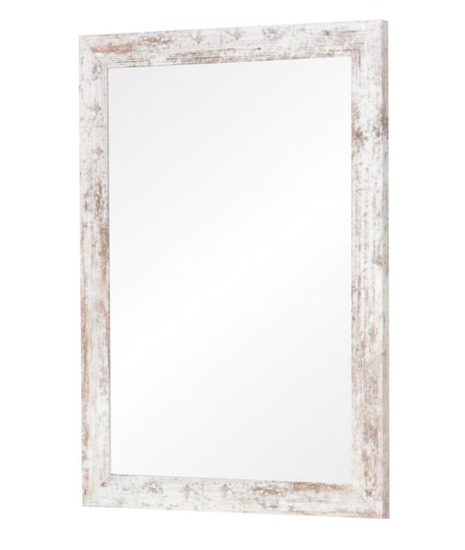 Lustro wiszące Profilmat 80x80 rama kolor shabby biały 1szt.