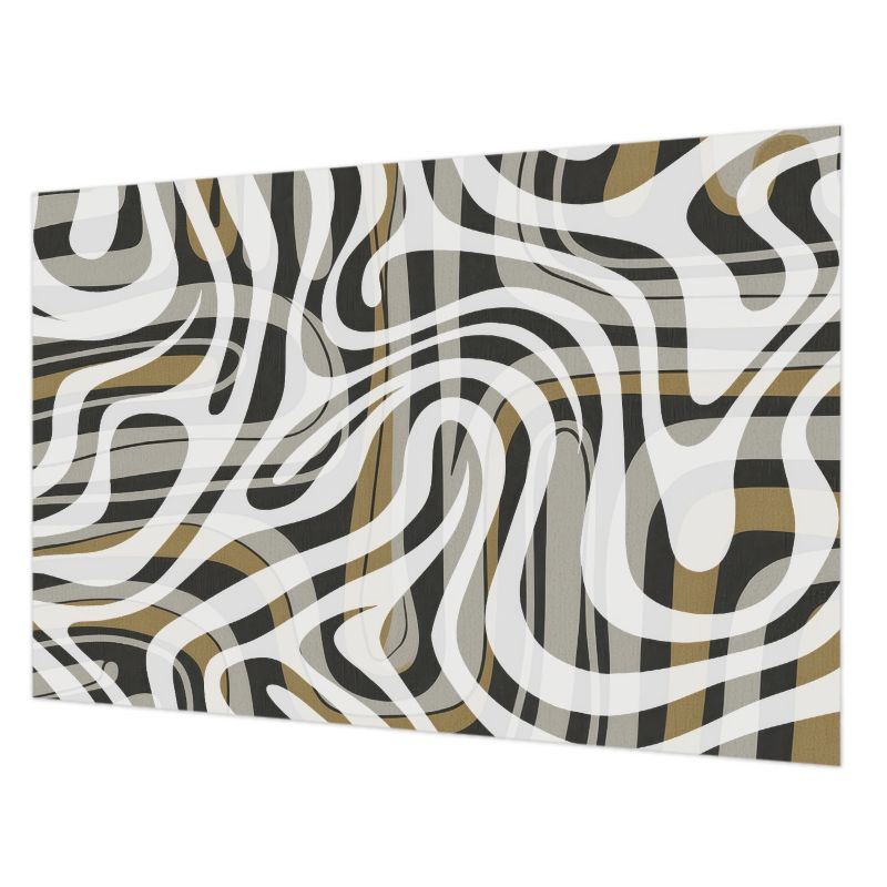 Tapeta Do Sypialni Tulup 104x70 cm Abstrakcyjne Linie Do Salonu, Do Biura, Do Sypialni 1 szt.