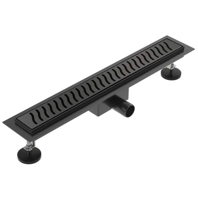 Odpływ liniowy SEVANTE z maskownicą WK138 60 cm czarny FLAT 1szt.