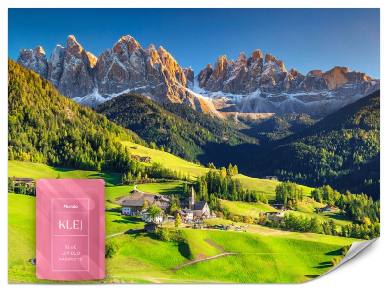 Fototapeta Muralo Alpejska Wioska Krajobraz 300x210 cm 1szt.