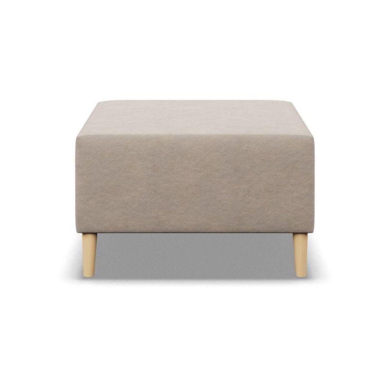 Pufa TYLETEGOTU na nóżkach MILO velvet beżowy 1 szt