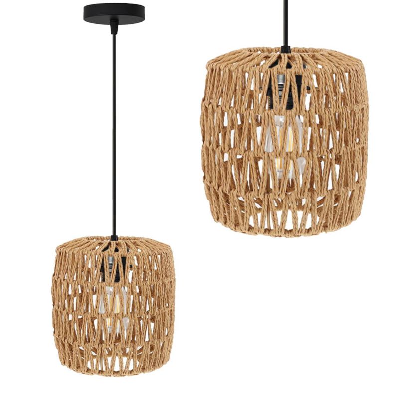 Lampa Sufitowa Wisząca Toolight App1252-1Cp Boho Czarny