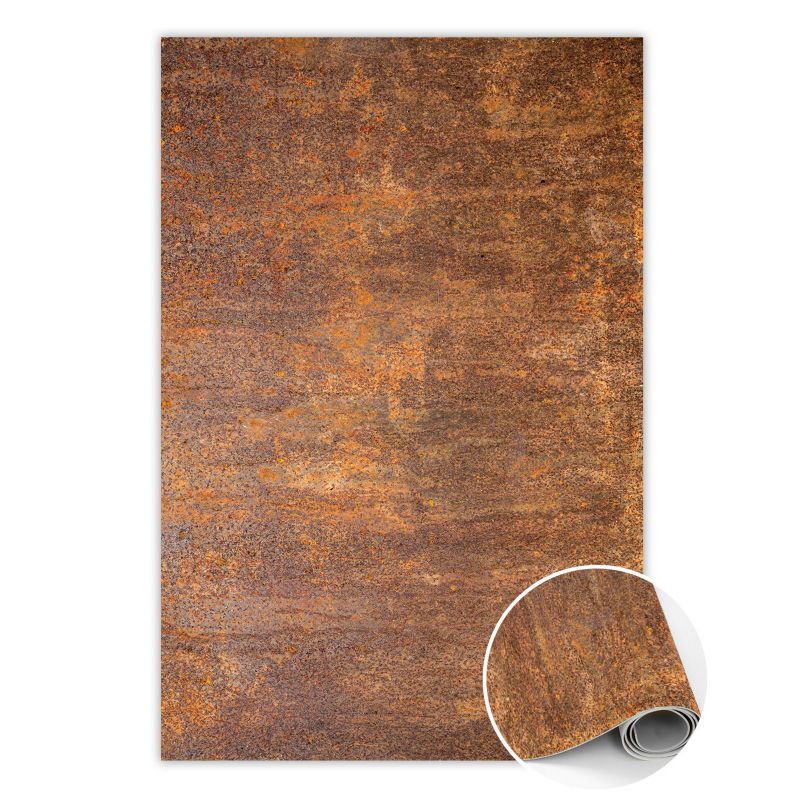 Dywan Tulup Wewnętrzny Dekoracyjny 80x120 cm Stal Corten Mata dywanowa Dekoracyjna 1 szt.