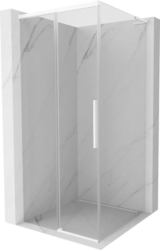 Kabina prysznicowa Mexen Rox L biała transparentna 110x110 cm 1 szt.