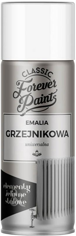 Emalia grzejnikowa uniwersalna Forever Paints 400 ml biała