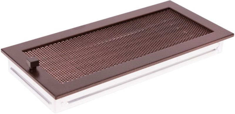 Kratka kominkowa stara miedź z żaluzją 17 x 37 cm