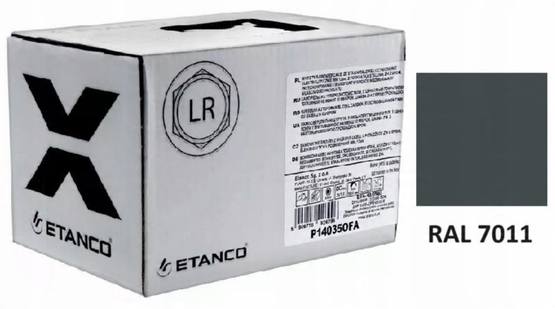 Wkręty Farmerskie Etanco Do Blachy, Zszywka 4,8X35Mm Ral 7011 250 szt.