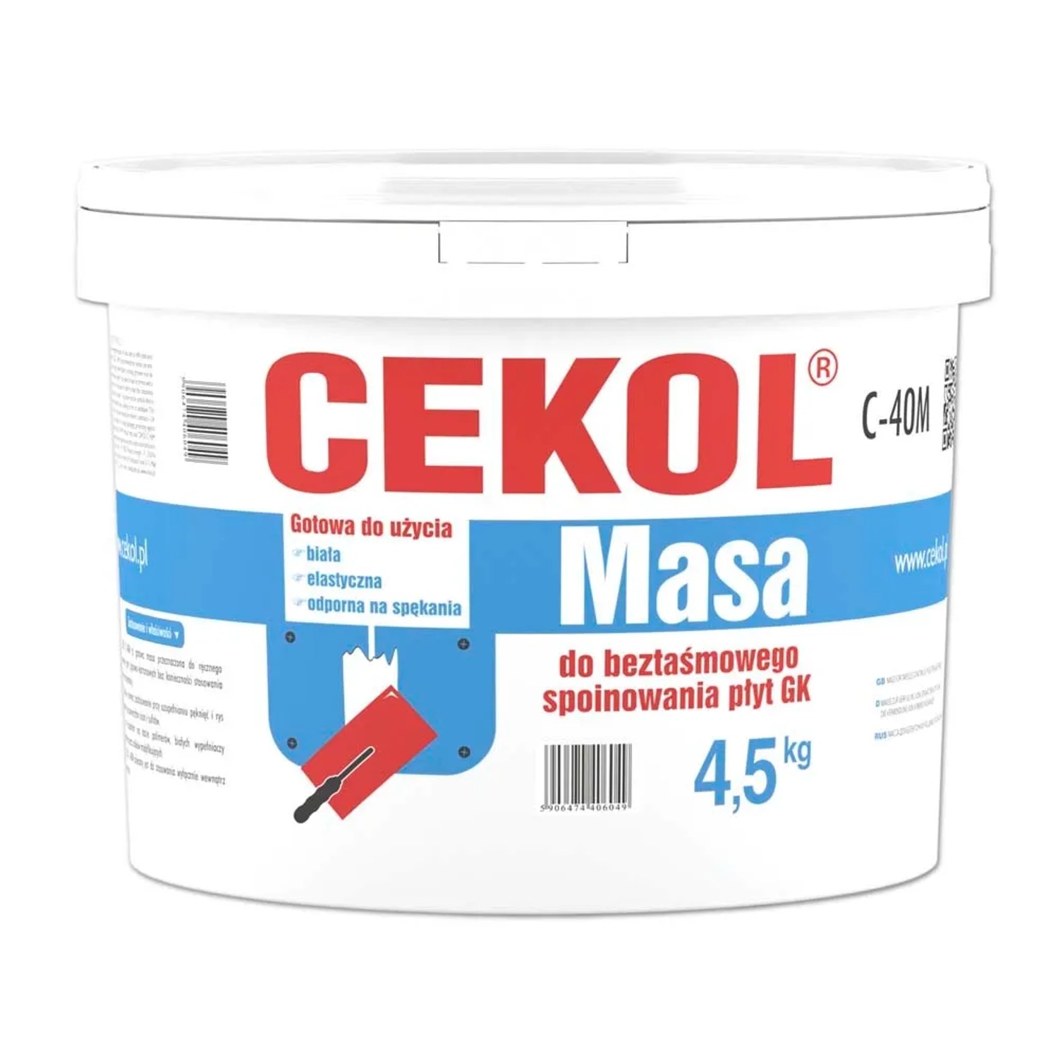 Cekol Masa do beztaśmowego spoinowania płyt GK C-40 M 4,5 kg