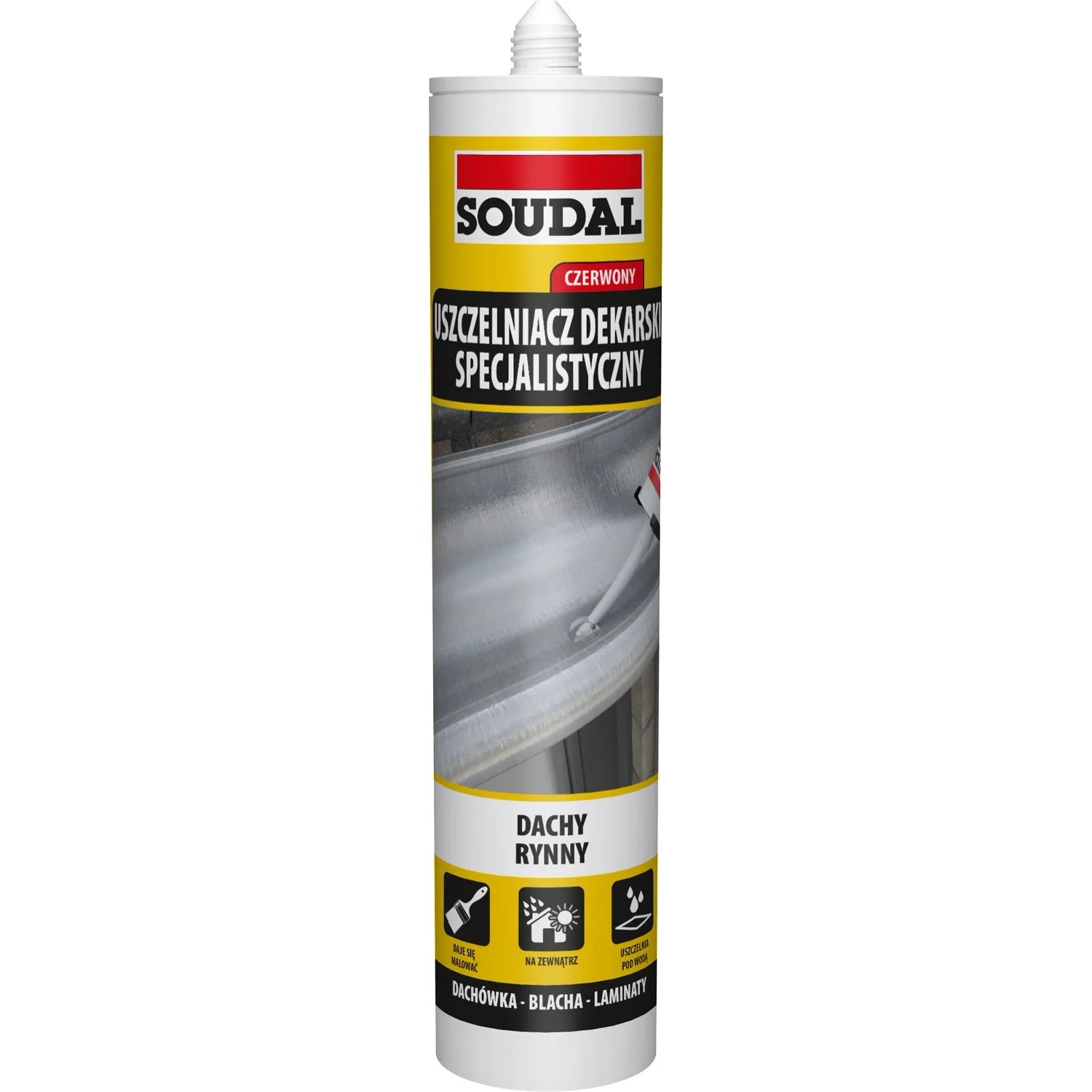 Soudal Uszczelniacz dekarski 280 ml czerwony