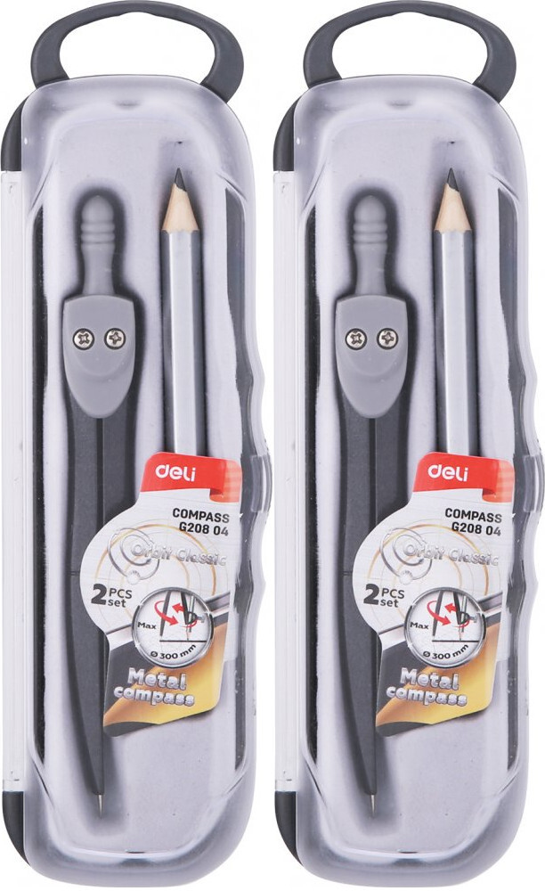 2x Cyrkiel matelowy Deli, z ołówkiem