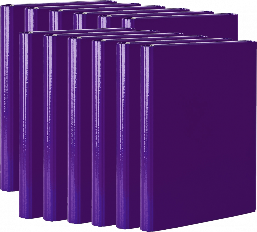 12x Teczka na rzep Vaupe, skrzydłowa, A4, 40mm, fioletowy