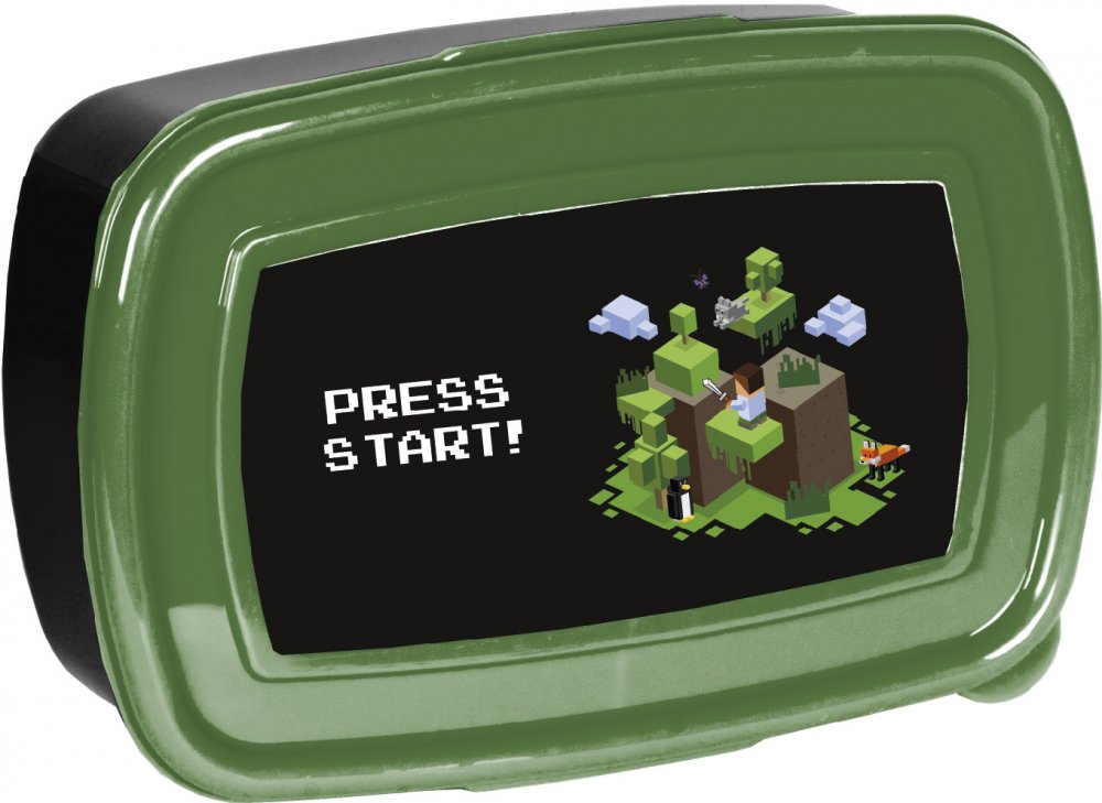 Lunchbox Paso Game Press Start, 750ml, bez BPA, 17x10.5x5.5cm