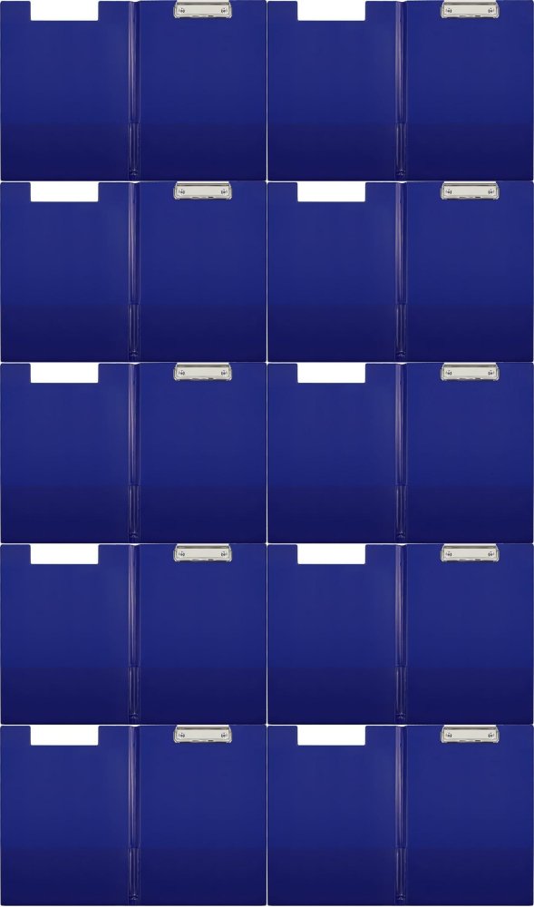 10x Clipboard Biurfol, z okładką, A4, granatowy