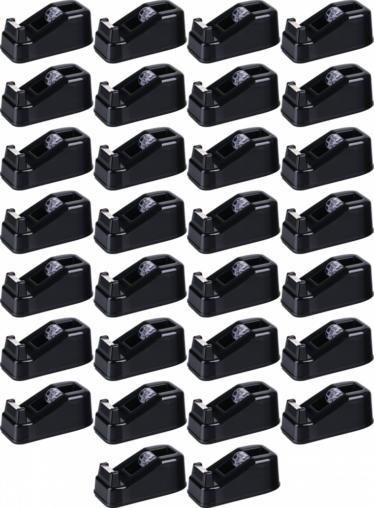 60x Podajnik do taśm klejących Office Products, 19mmx33m, czarny