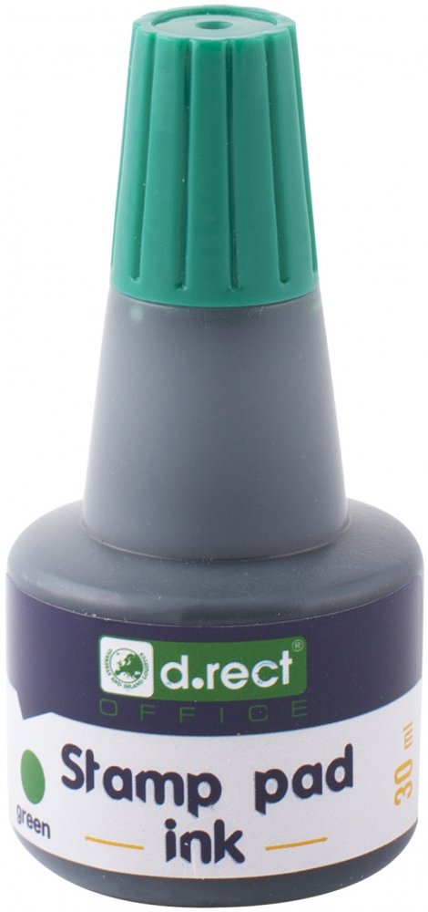 Tusz do stempli D.Rect, 30ml, zielony