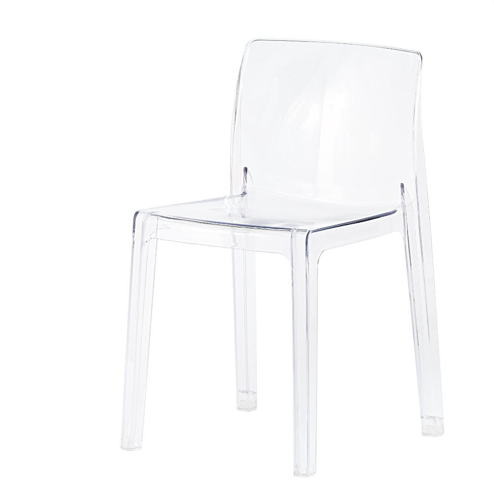 Krzesło konferencyjne biurowe REST - przezroczyste transparentne