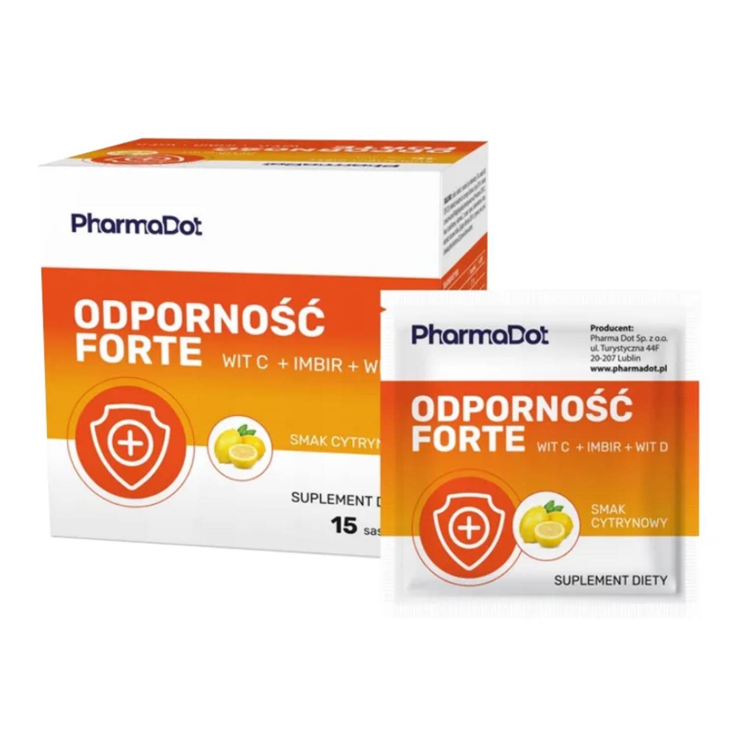 Pharma dot odporność forte, 15 saszetek