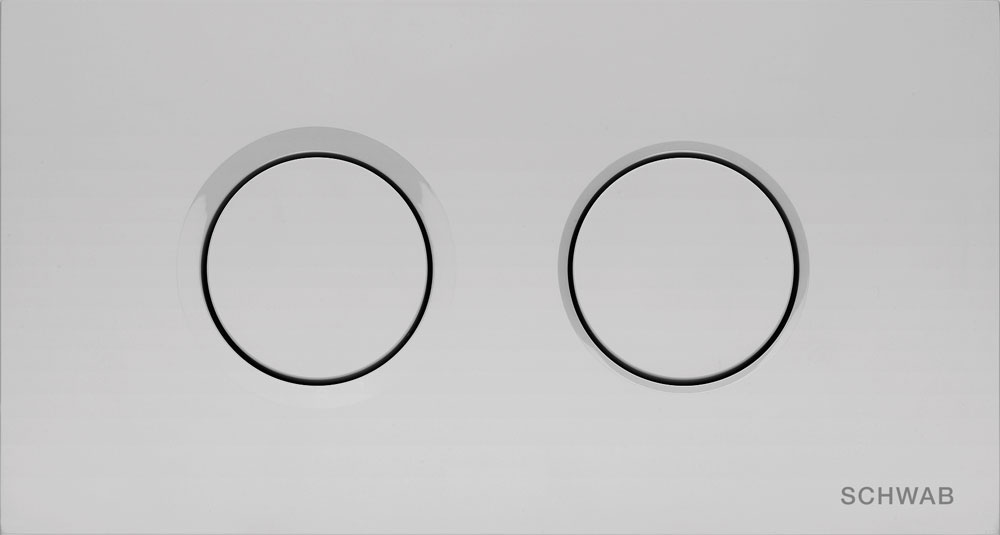 Schwab Thira Duo przycisk spłukujący do WC pneumatyczny chrom mat 4060419331