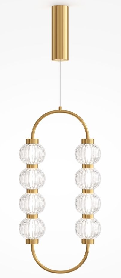 Maytoni Amulet lampa wisząca 1x16 W przezroczysta-złota MOD555PL-L11G3K
