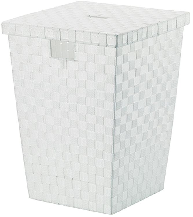 Kela Alvaro kosz na bieliznę z pokrywą biały 23071 - Wysyłka w 24h