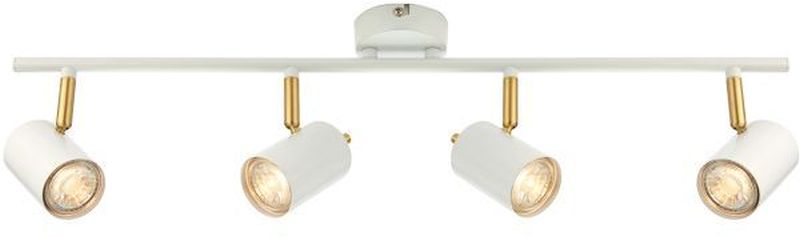 Endon Gull lampa podsufitowa 4x3,5W biała/złota 59933