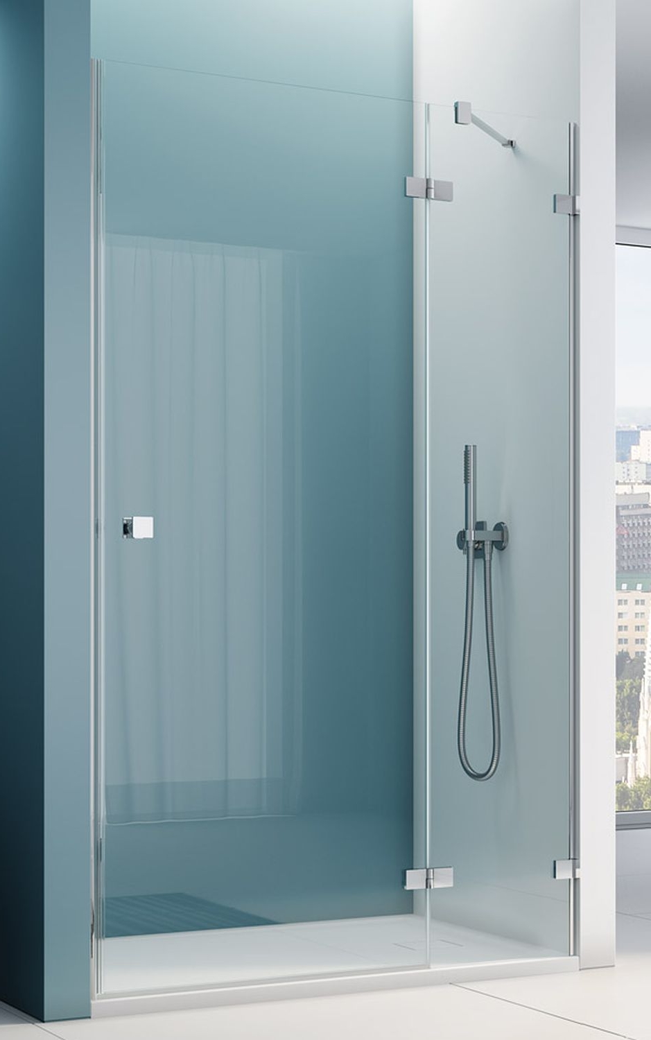 Ronal Annea drzwi prysznicowe 110 cm prawe srebrny połysk/szkło przezroczyste AN13WD11005007